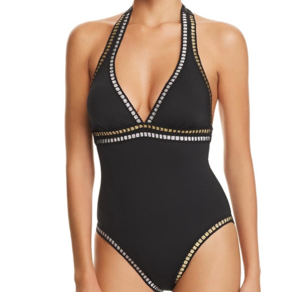 La Blanca Stretch Metallic One-Piece Swimsuit